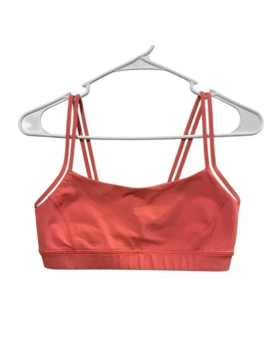 Lululemon Sports Bra Size 2 Orange Run Athletic - Picture 1 of 5